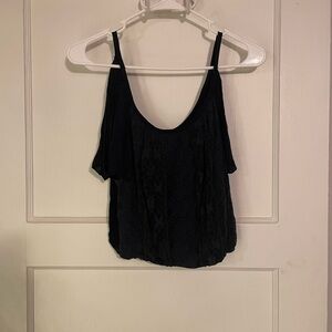 Elegant Navy Lace Women's Top